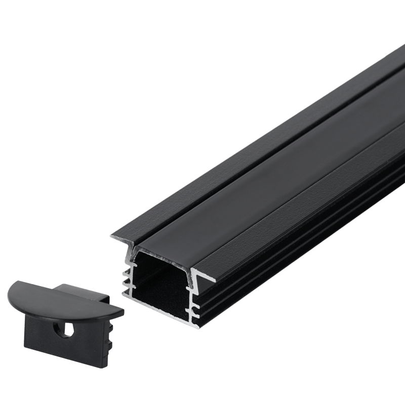 Black Deep Recessed LED Profile - 3M