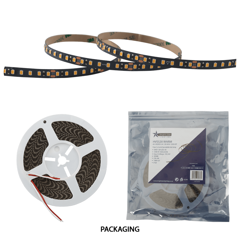 Free-Cut LED Strip Light 3000K – IP20, 24V