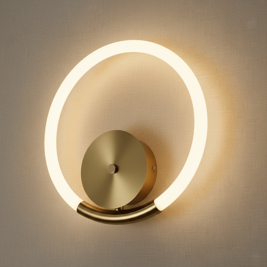 Halo LED Wall Light - Black