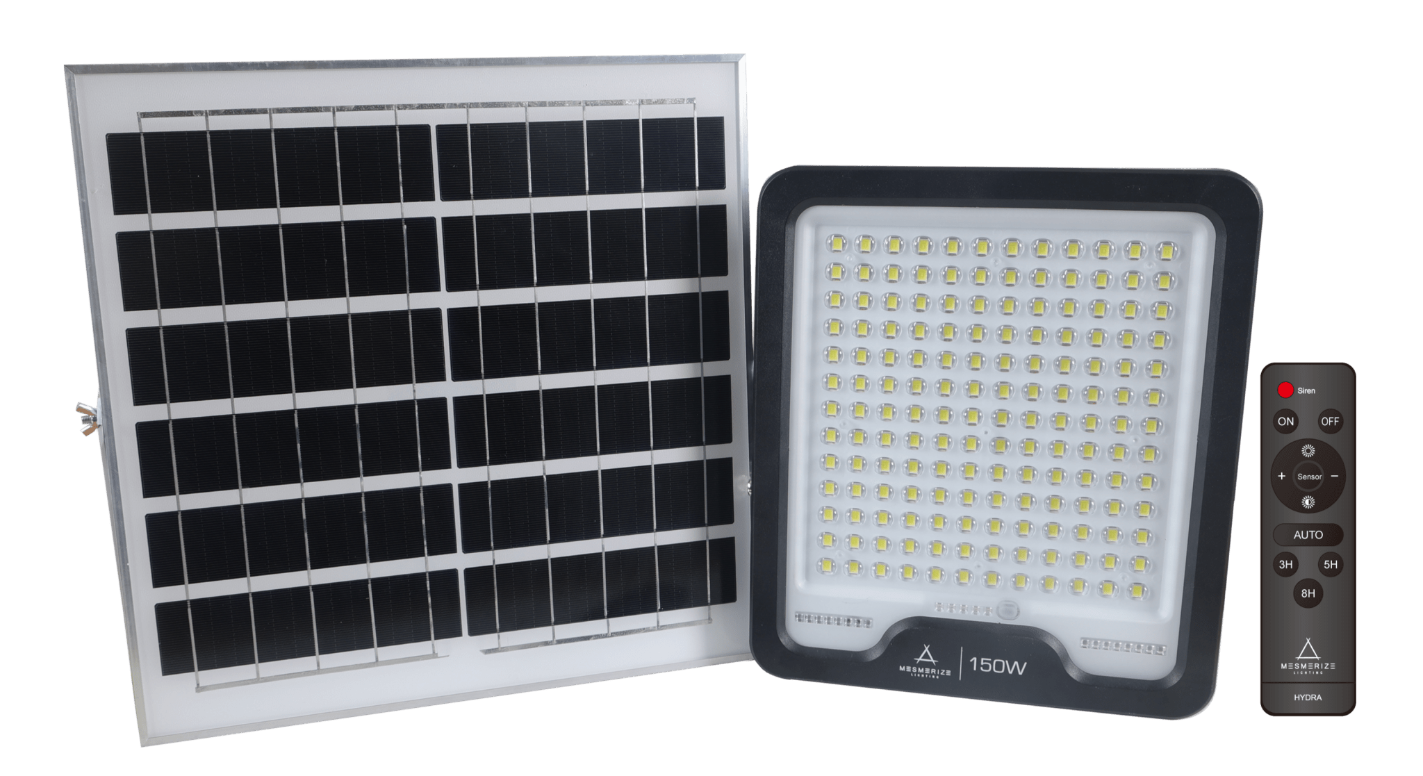 Hydra 150W LED Solar Motion-sensor Floodlight