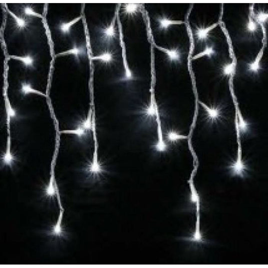 Twinkling Icicle Lights - Cool White 5m Width
