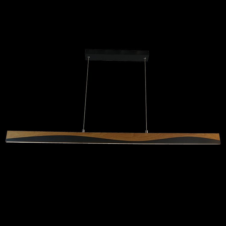 Woodline Linear LED Pendant Light - Wave