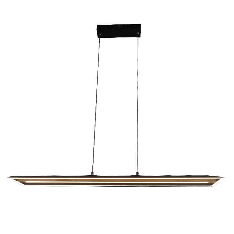 Modern pendant light fixture on a black background