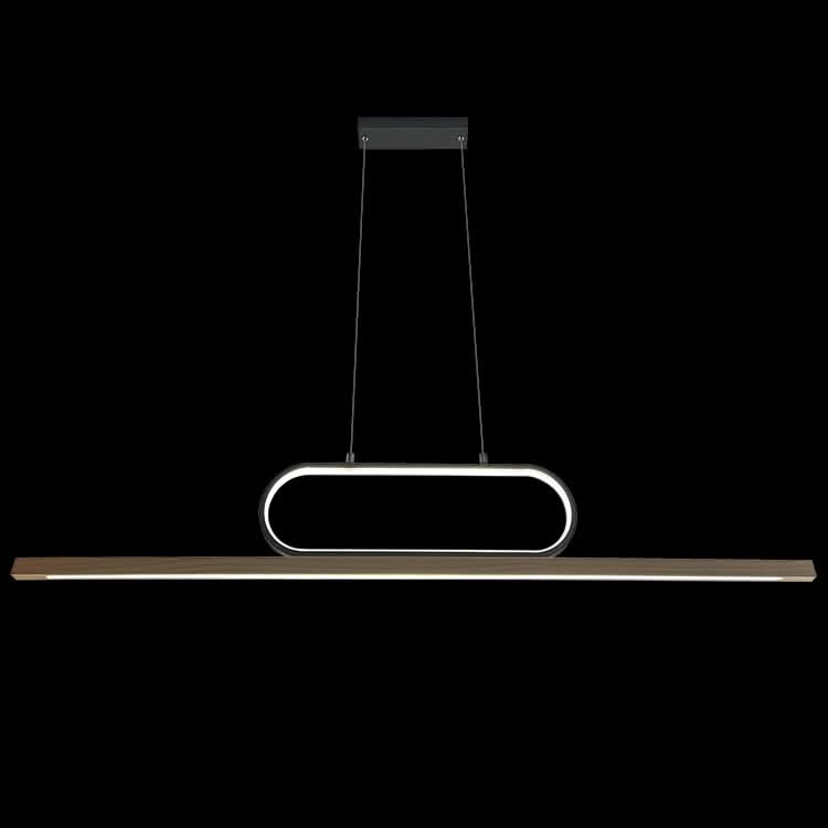 Modern pendant light fixture on a black background