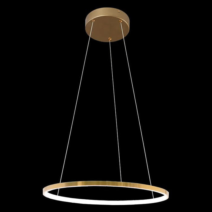 K-LED-190-60-GD Gold LED Pendant Light - Dimmable Warm White