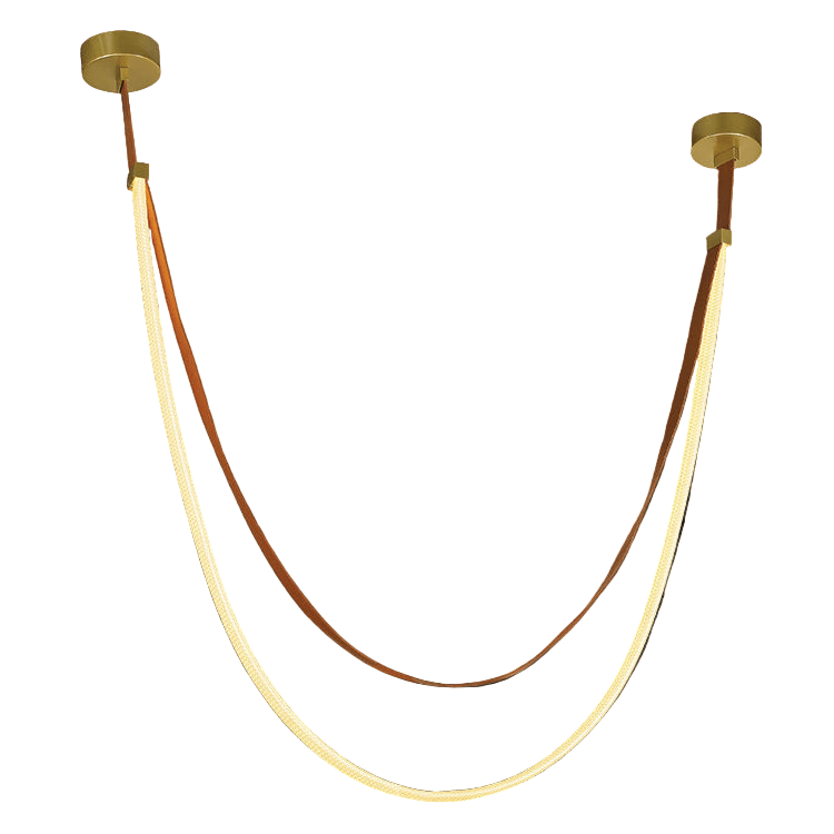 Leather Loop LED Pendant Light 2.5M