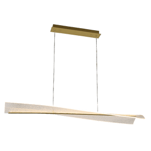 Modern pendant light fixture on a black background