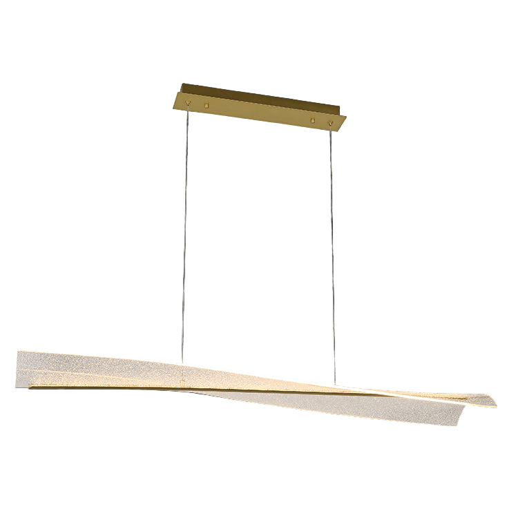 Modern pendant light fixture on a black background