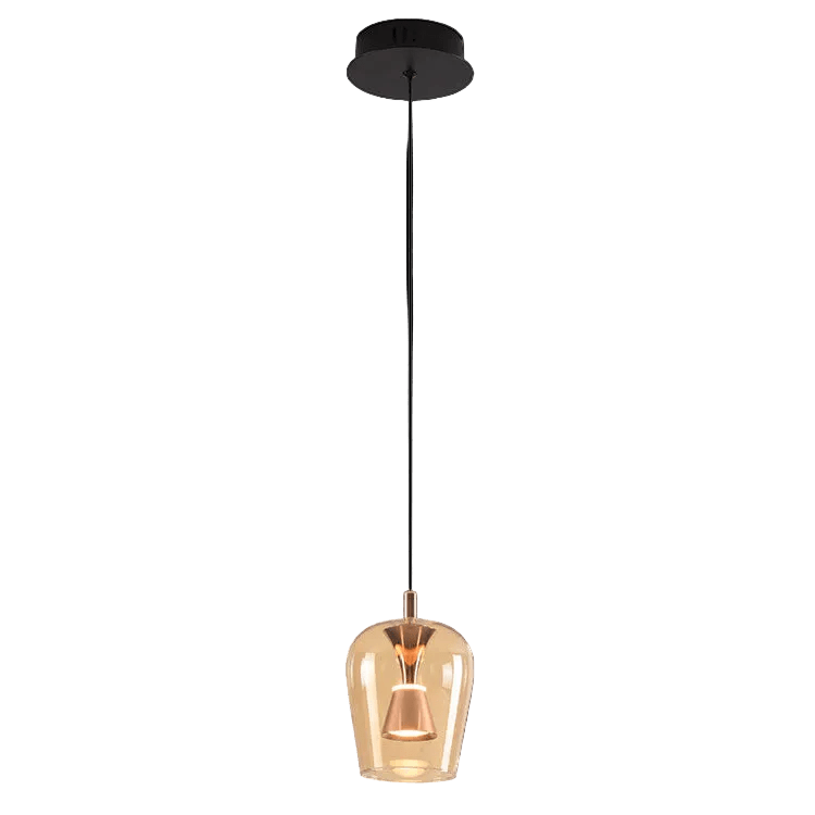 Golden Wizard LED Pendant Light - Black & Gold