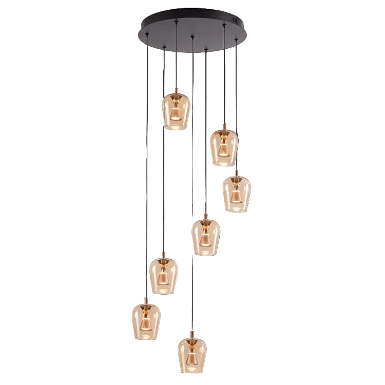 Golden Wizard Black & Gold LED Pendant Light