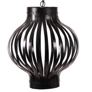 Black Aura Steel Symphony Pendant Light 60cmX60cmX38cm