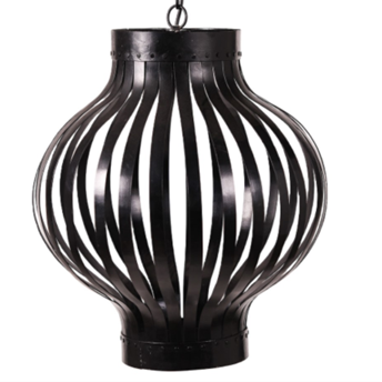 Black Aura Steel Symphony Pendant Light 60cmX60cmX38cm