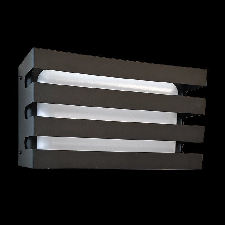 LED Black Caged Outdoor Wall Light IP54