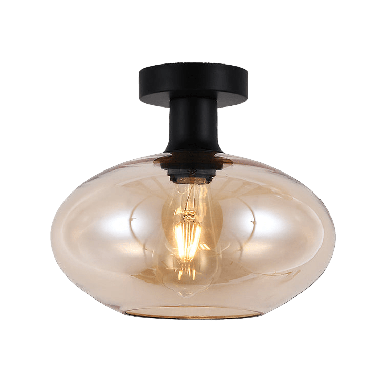 Amber Orb Ceiling Light
