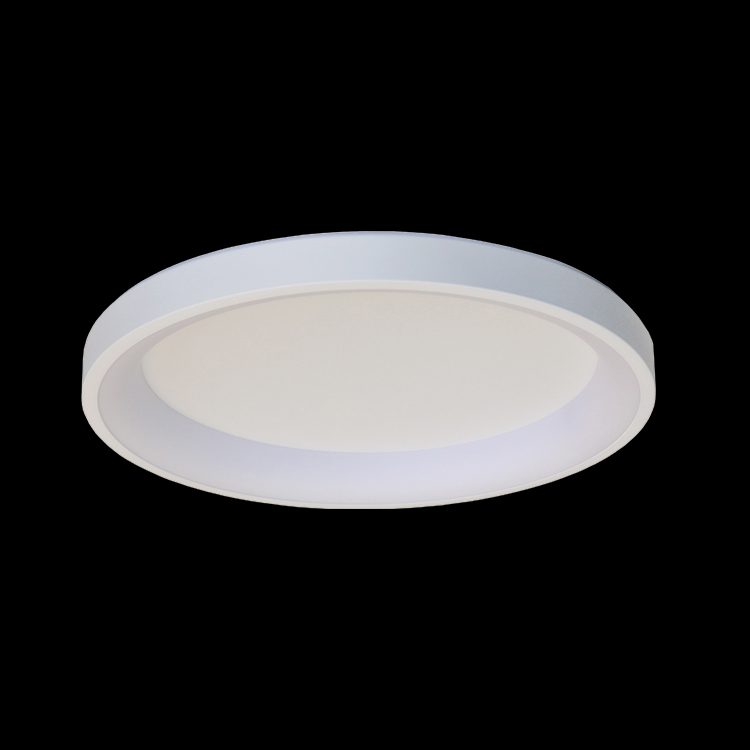Avery Round Framed Dimmable Warm White Ceiling Light - White, 36 Watt