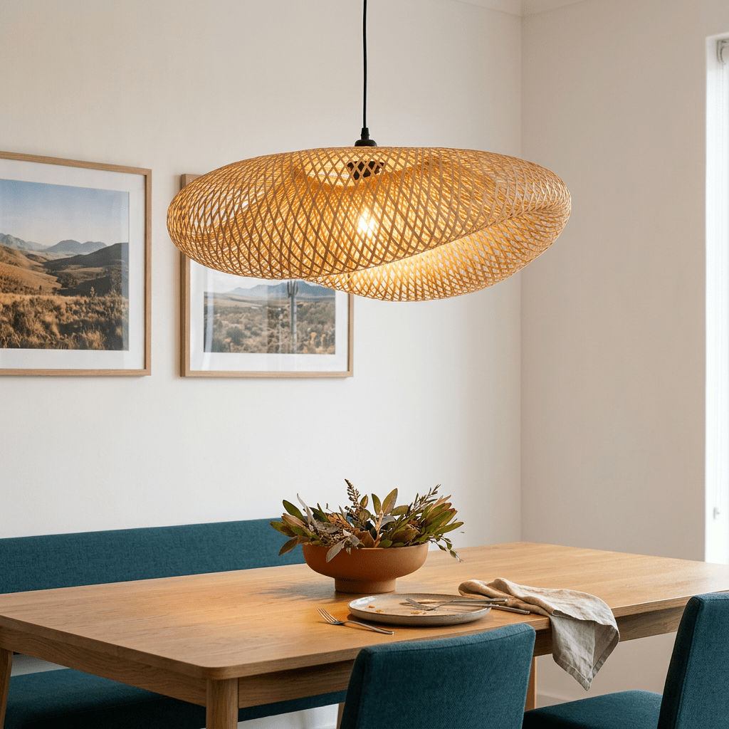 Large Bamboo Pendant Light