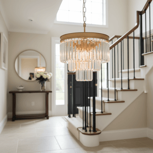 Sand Gold 3 Tier Crystal Chandelier - additional product image