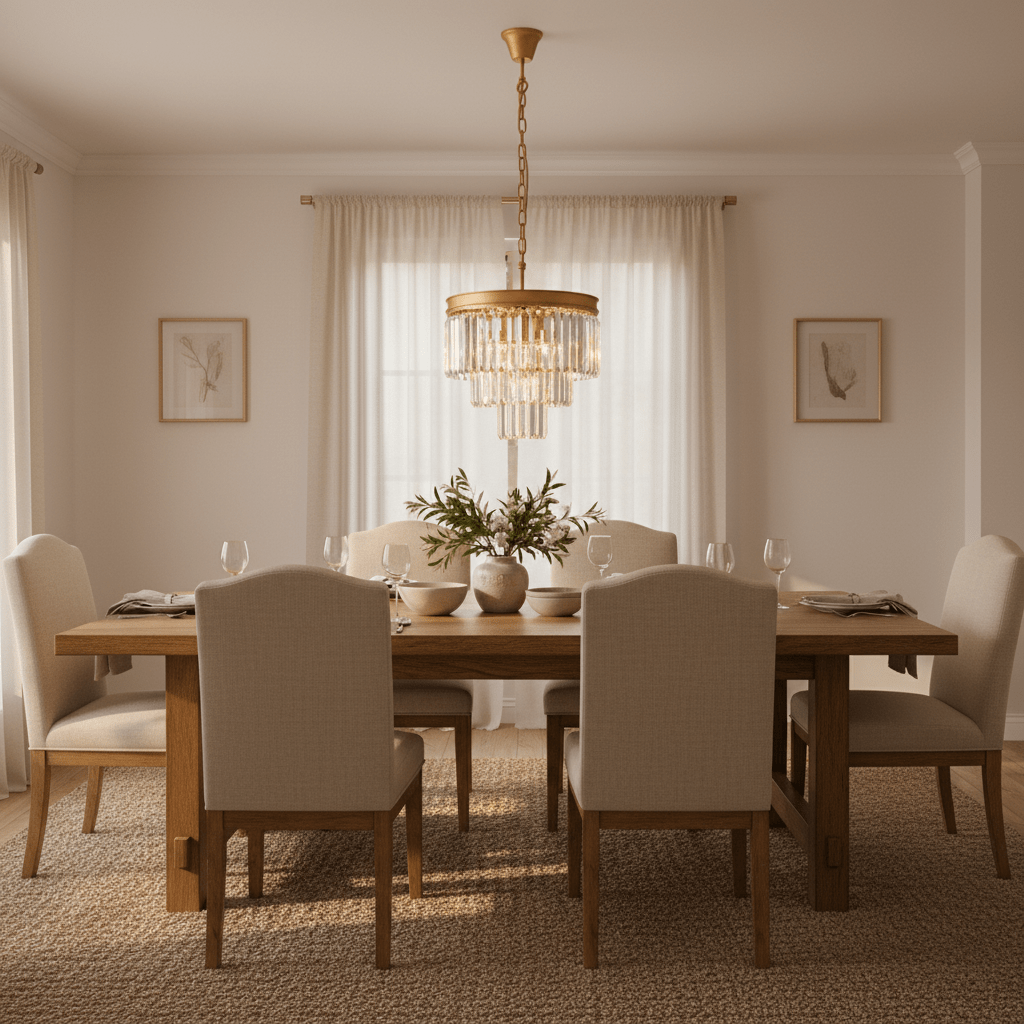 Sand Gold 3 Tier Crystal Chandelier - additional product image