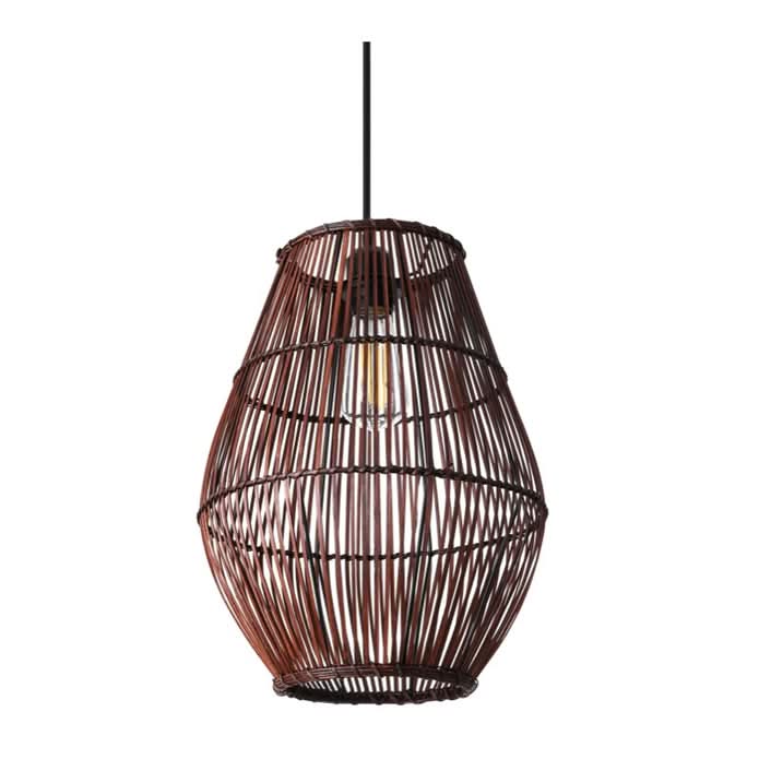 Coffee Rattan Pendant 300 - Future Light - LED Lights South Africa