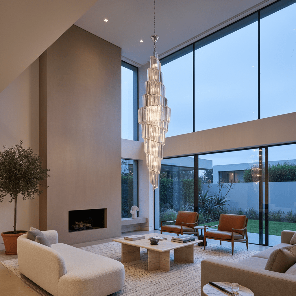 Triangular Crystal Chandelier - additional product image