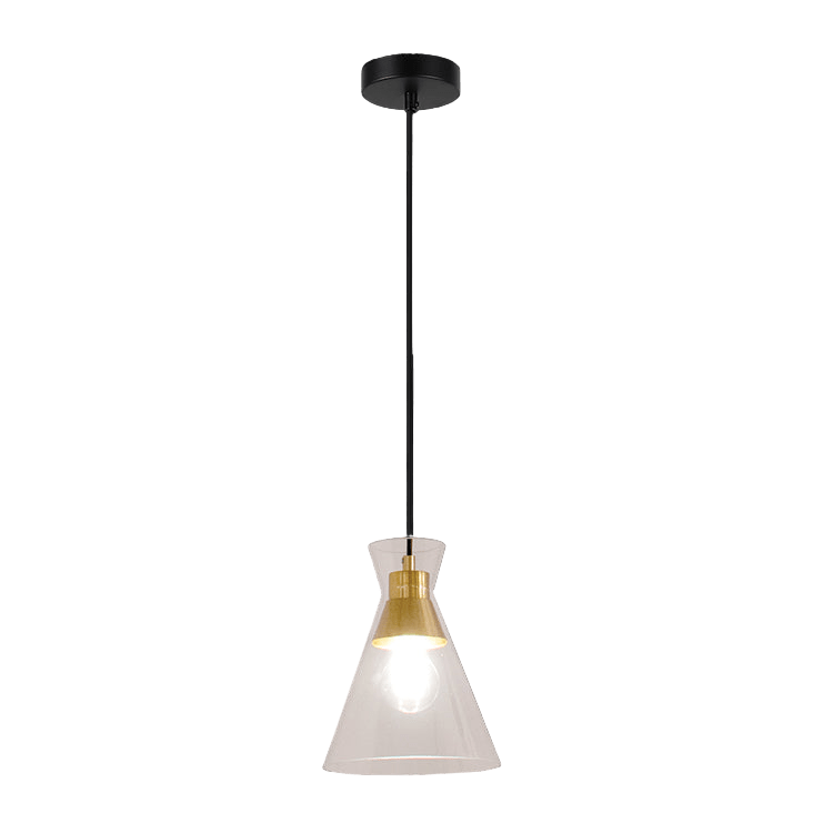 Black & Gold Cleopatra 1 Light Pendant Light