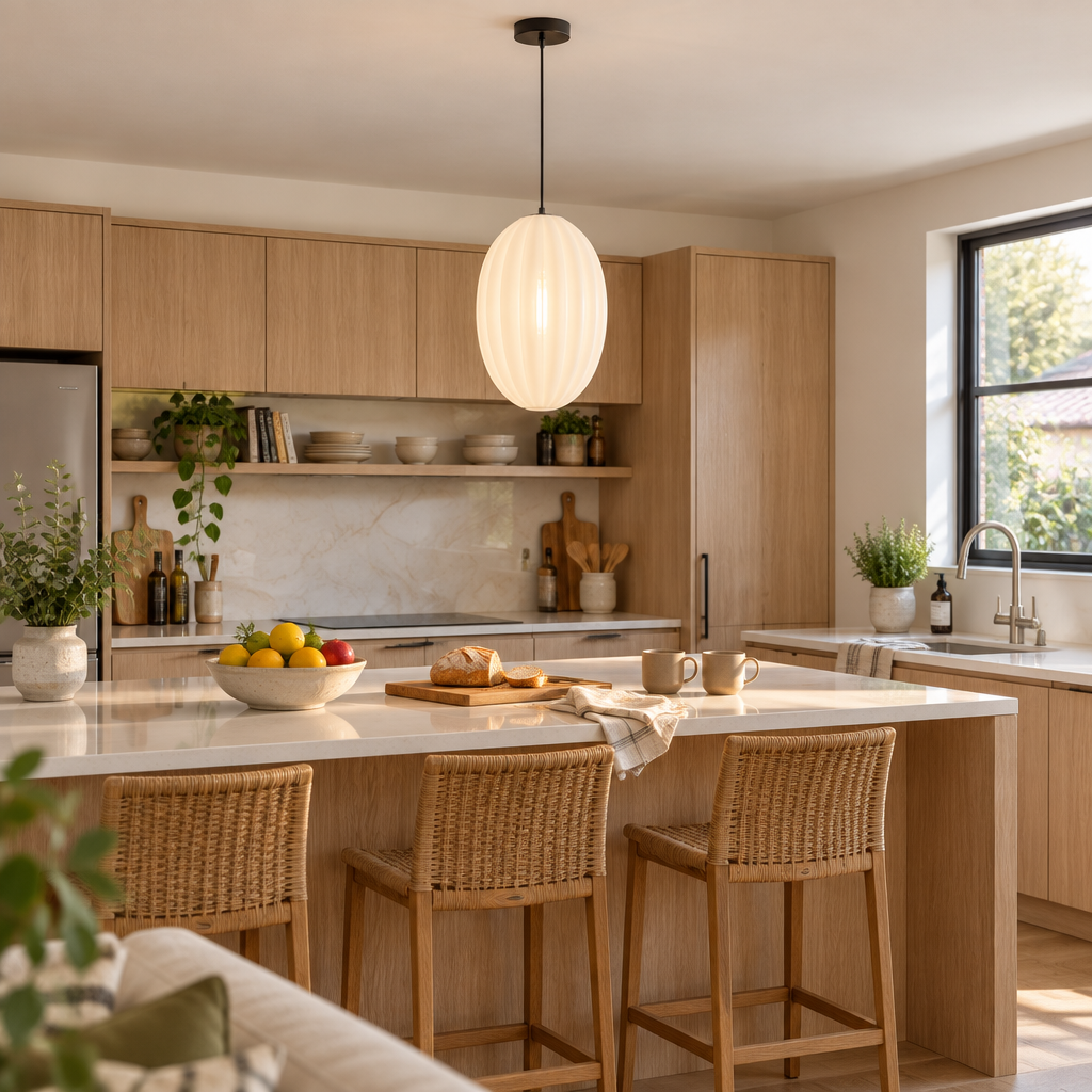 Martine Large Opal Pendant Light