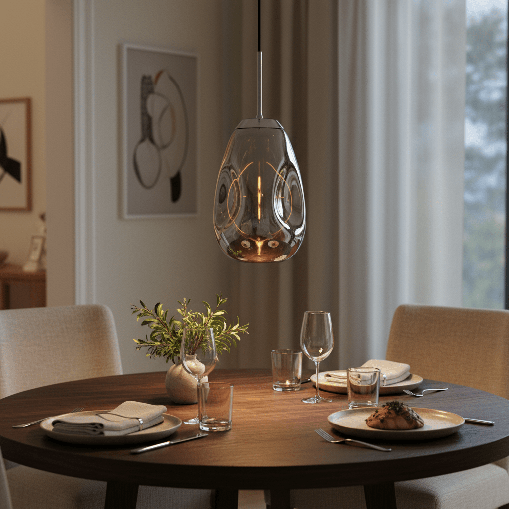 Murphy Smokey Chrome Pendant Light