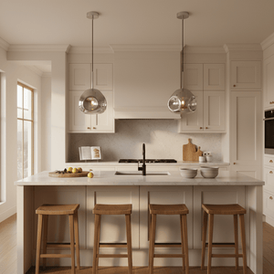 Murphy Smokey Chrome Round Pendant Light