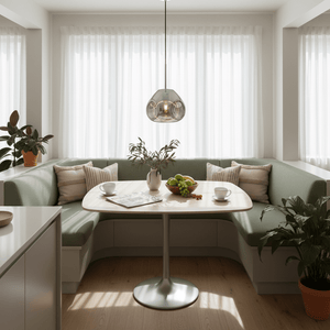 Murphy Smokey Chrome Round Pendant Light
