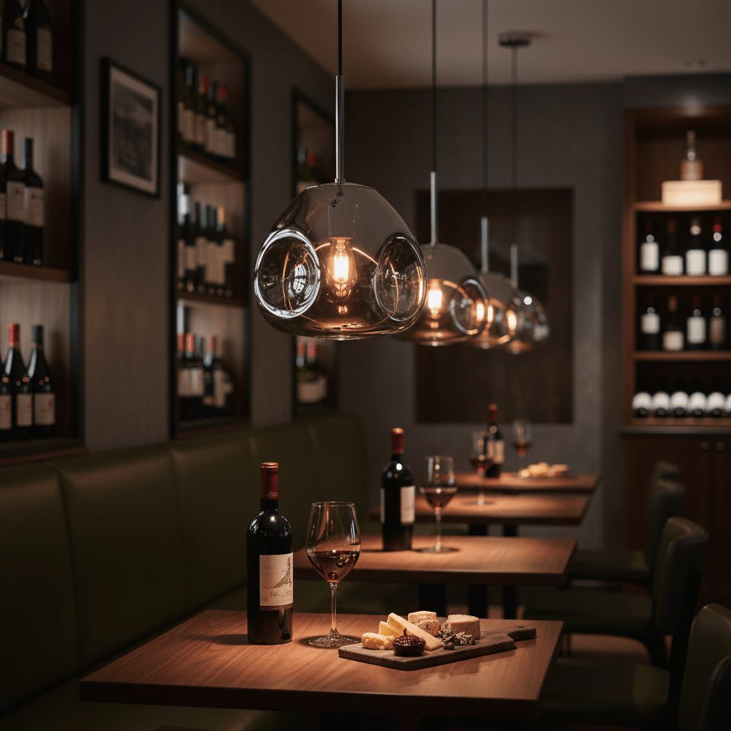 Murphy Smokey Chrome Round Pendant Light