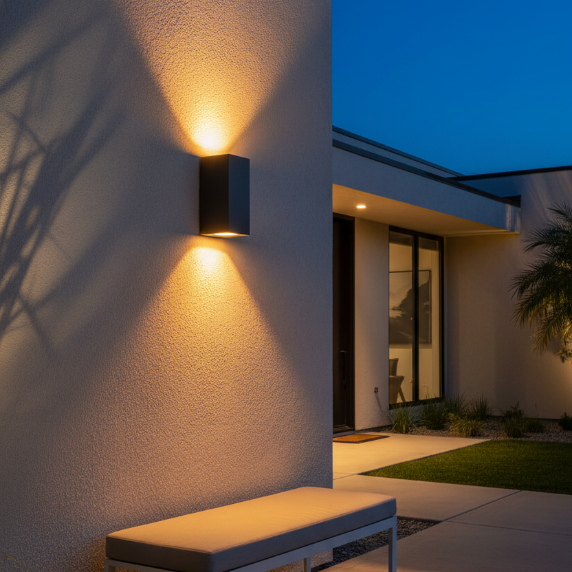 Olympus Grey Outdoor Wall Light