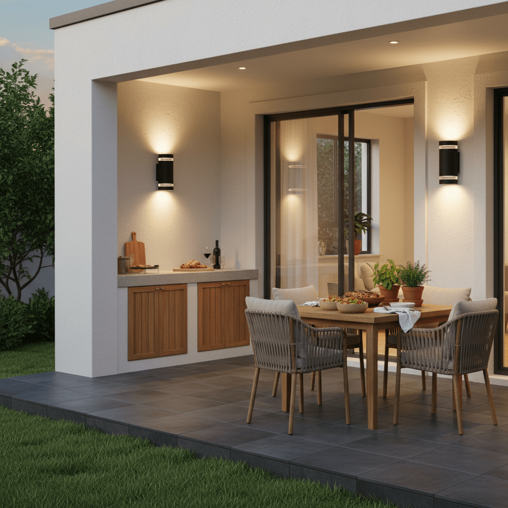 Die Cast Aluminium Wall Bracket with Glass