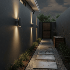 Round Up & Down Aluminium Outdoor Wall Light - additional product image