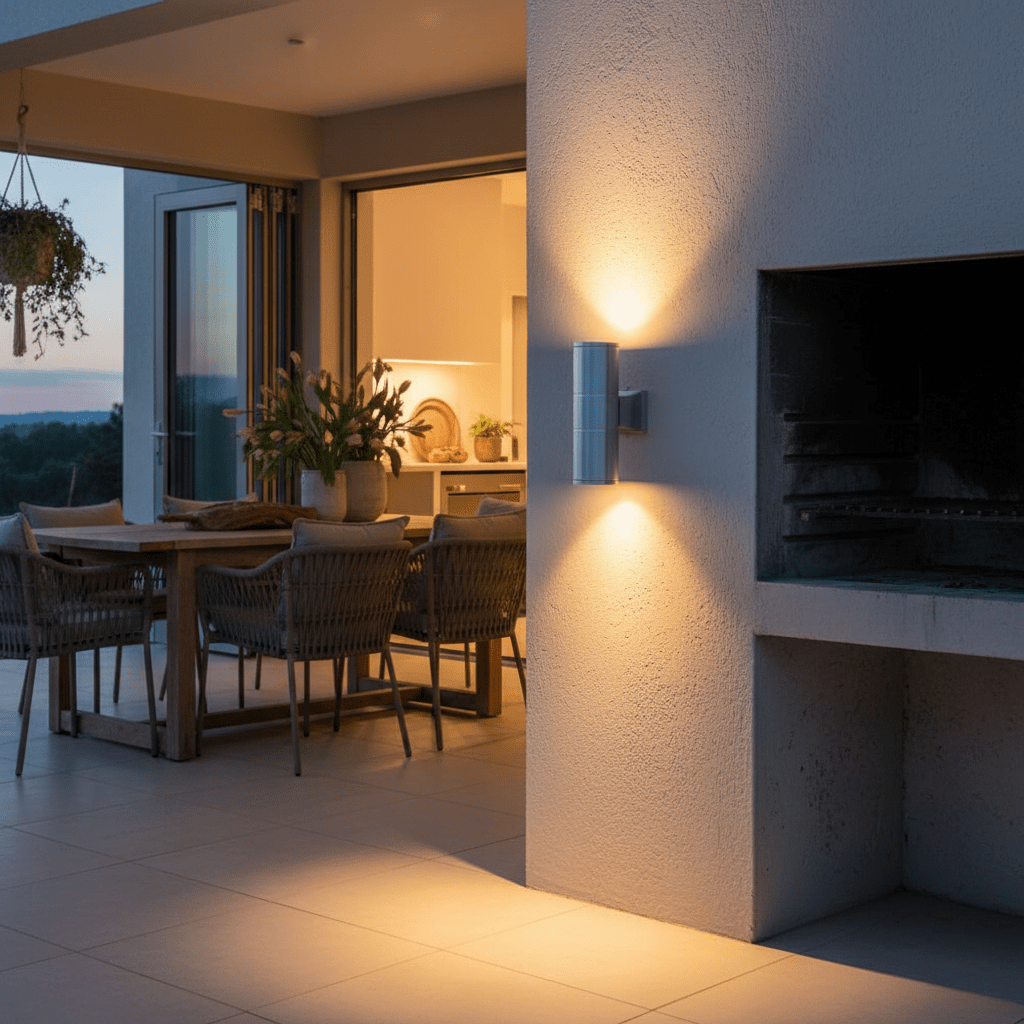 Round Up & Down Aluminium Outdoor Wall Light - additional product image