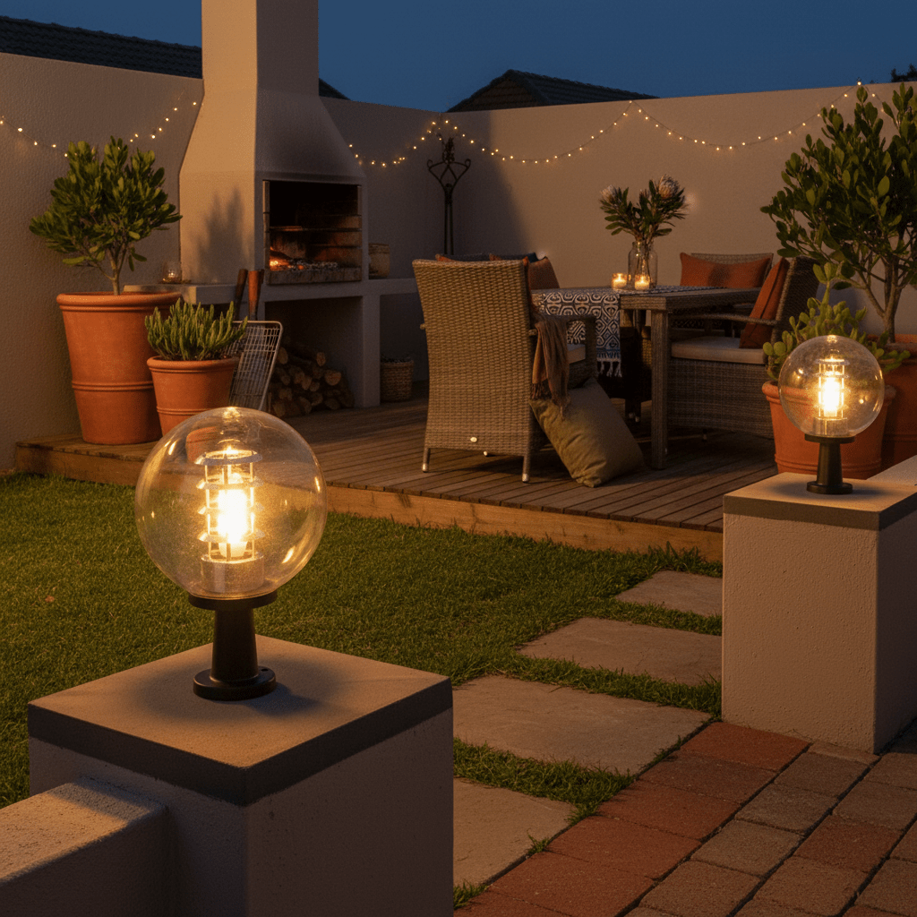 Clear PVC Pillar Top Light