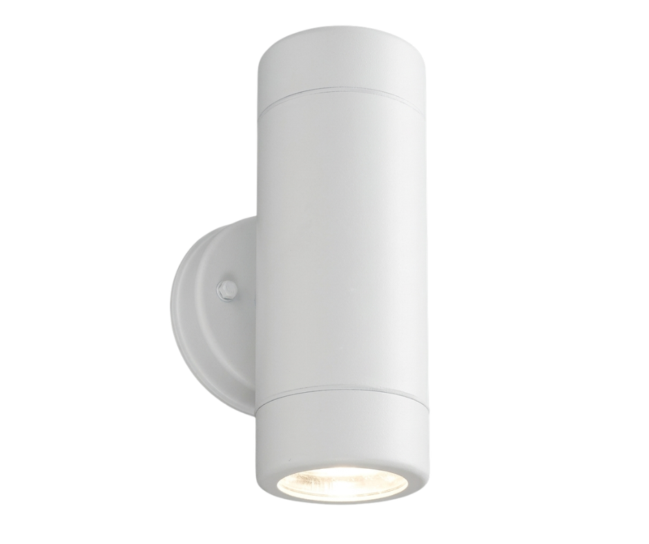 White Bright Star L332 up and down facing PVC GU10 wall light