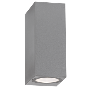 Square Up & Down Wall Light - Grey