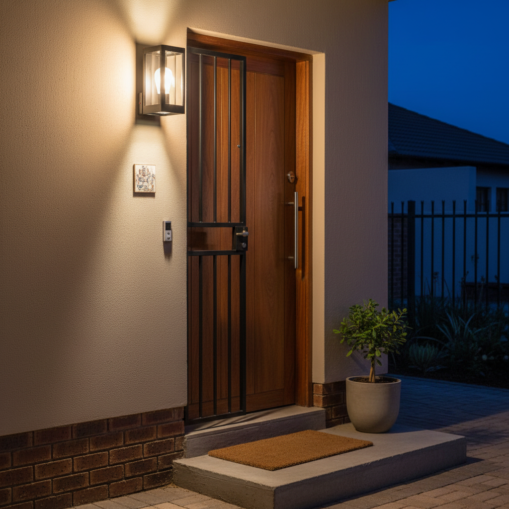 Rayne Outdoor Wall Light Aluminium Lantern with Clear Glass Square