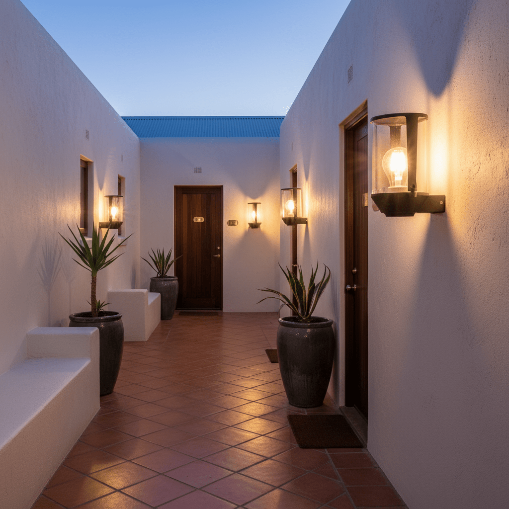 Acme Sand Black Outdoor Wall Light
