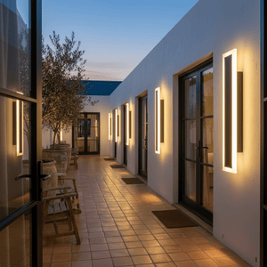Linear Outdoor Short LED Wall Light