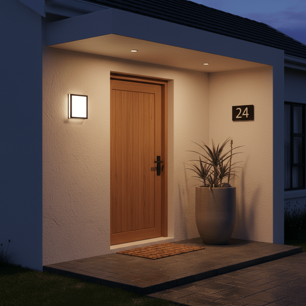 Plain Square LED Wall Light