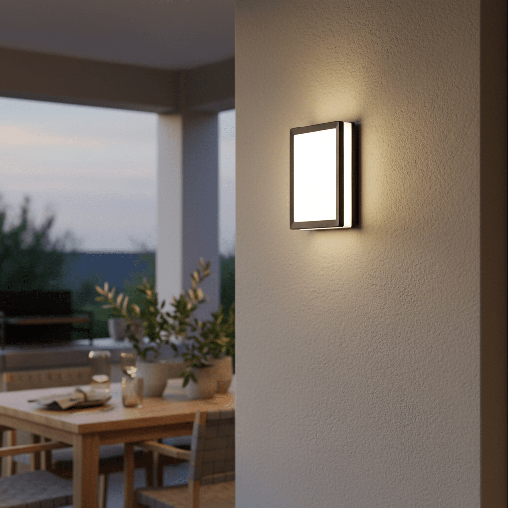 Plain Square LED Wall Light