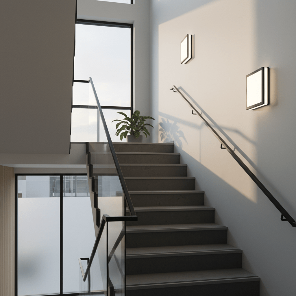 Plain Square LED Wall Light