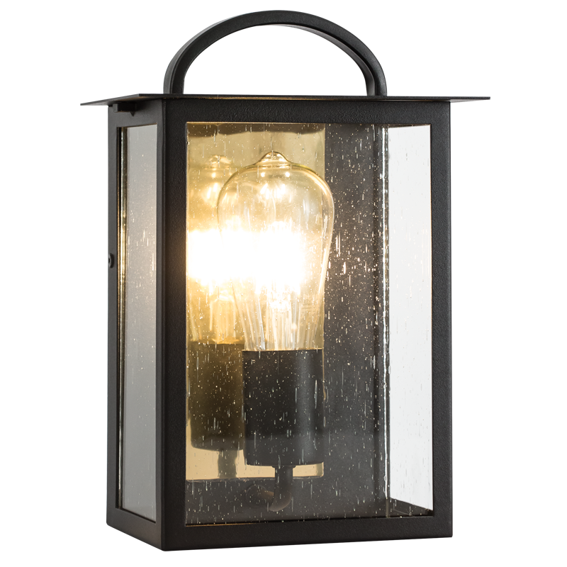 Frankfort Single Black & Gold Outdoor Wall Light (Launch Special) - Future Light - LED Lights South Africa