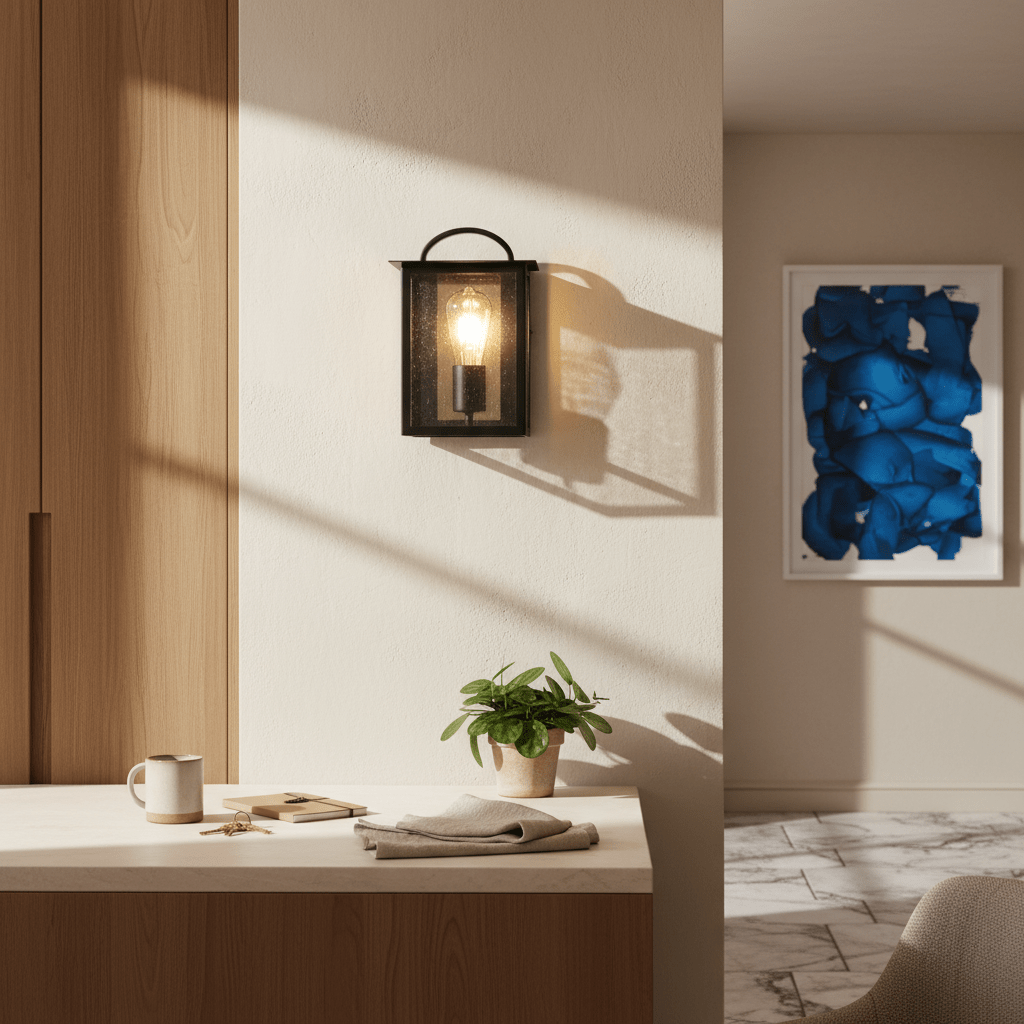 Frankfort Single Black & Gold Outdoor Wall Light