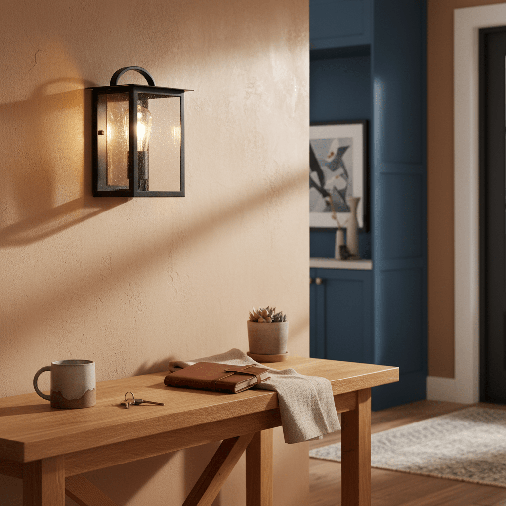 Frankfort Single Black & Gold Outdoor Wall Light