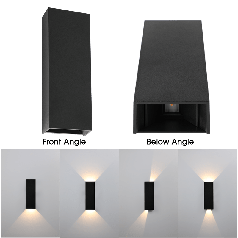 2 Way Tall LED Wall Light - Adjustable Beam