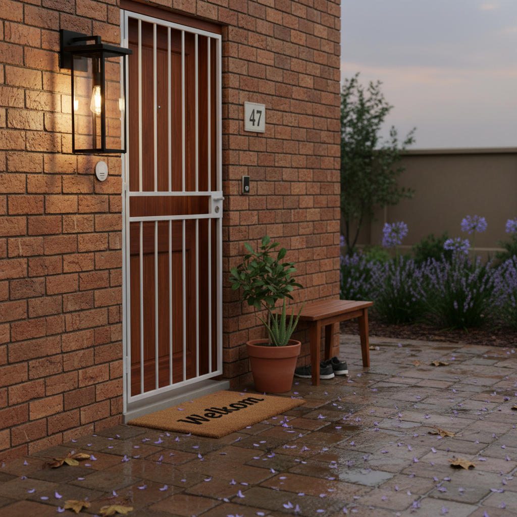 Black wall-mounted lantern with a clear glass cover on a white background