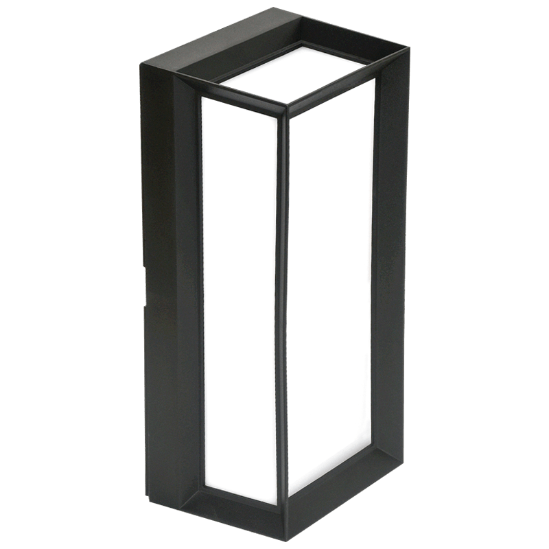 22W LED Outdoor Wall Light - Black