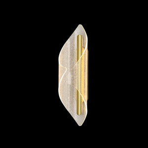 Satin Gold Cocoon Acrylic Wall Light, 8W, 3000K, IP20